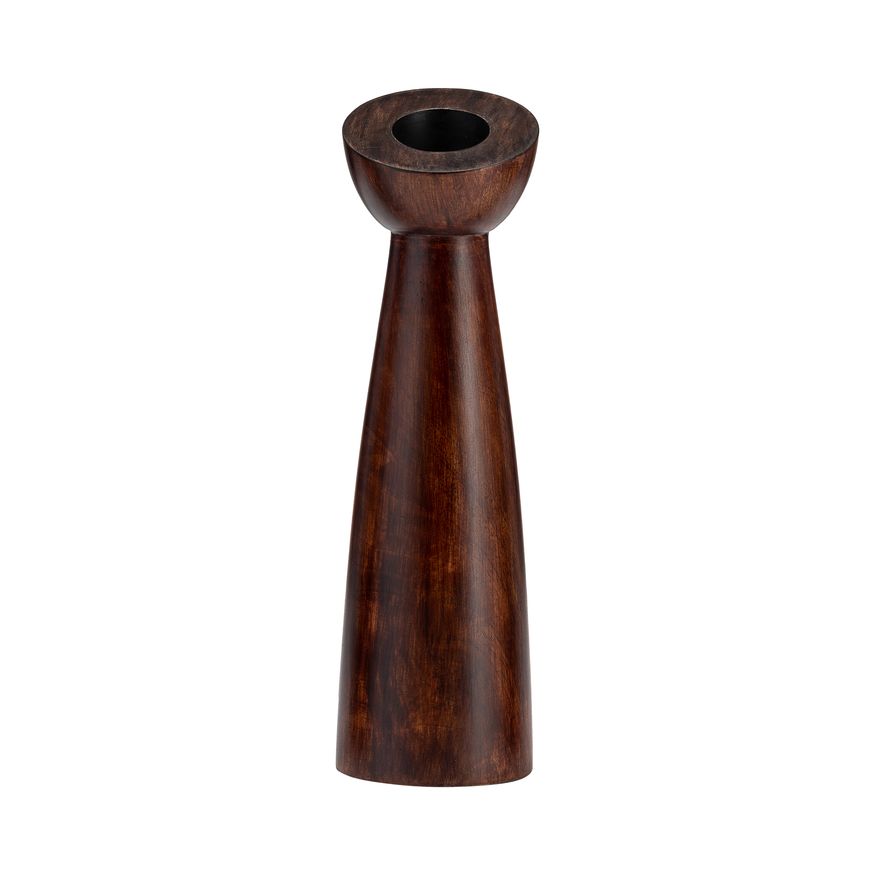 Sagebrook 13" Wood Slanted Candle Holder