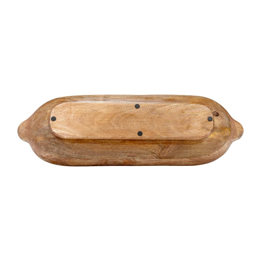 Sagebrook 18"/23" Wood Oval Trays (Set Of 2) - Brown