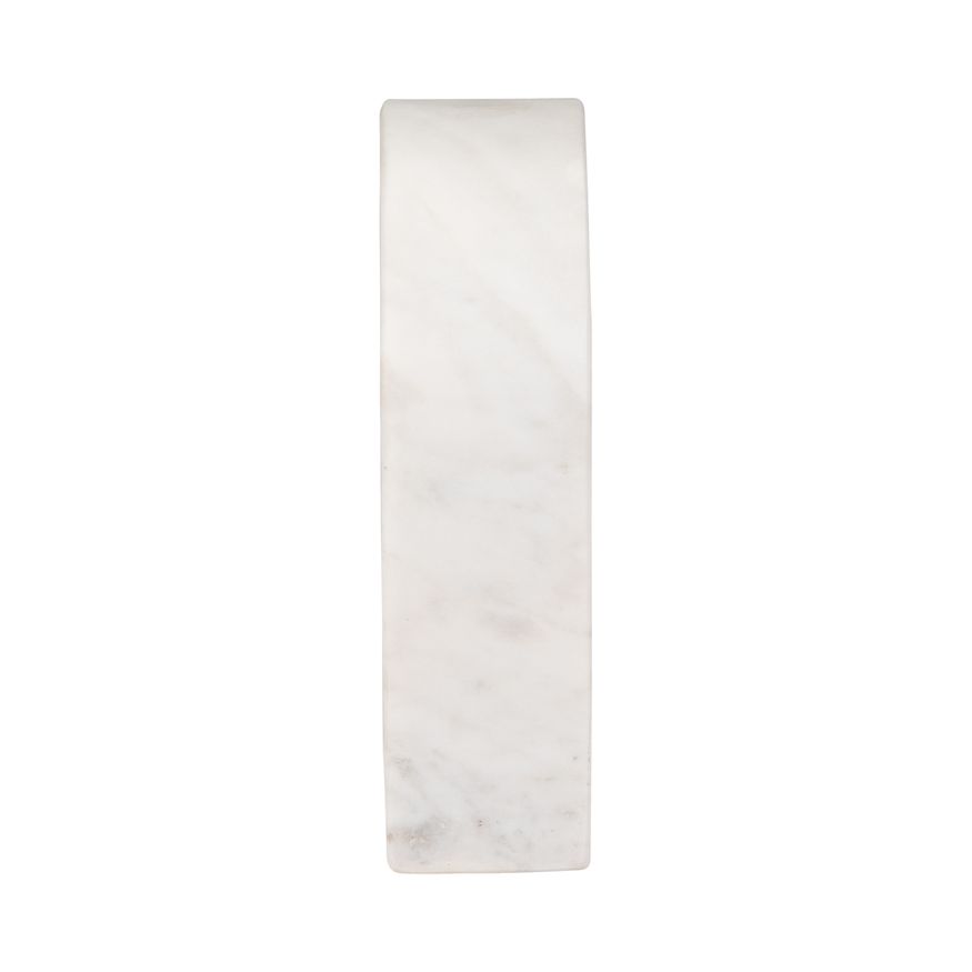 Sagebrook 7" Marble Horseshoe Table Top Decor - White