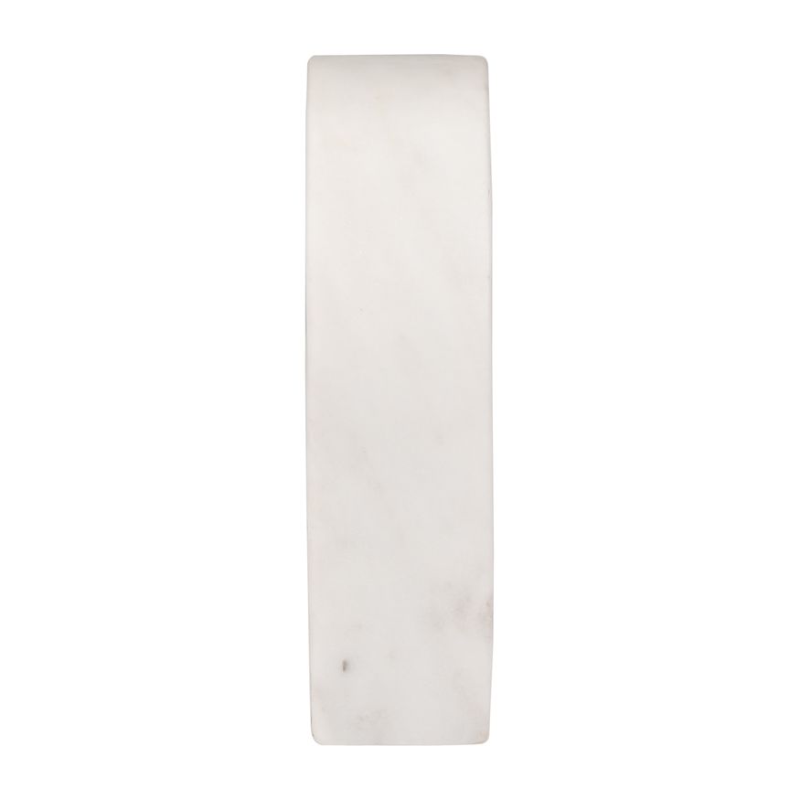 Sagebrook 6" Marble Horseshoe Table Top Decor - White