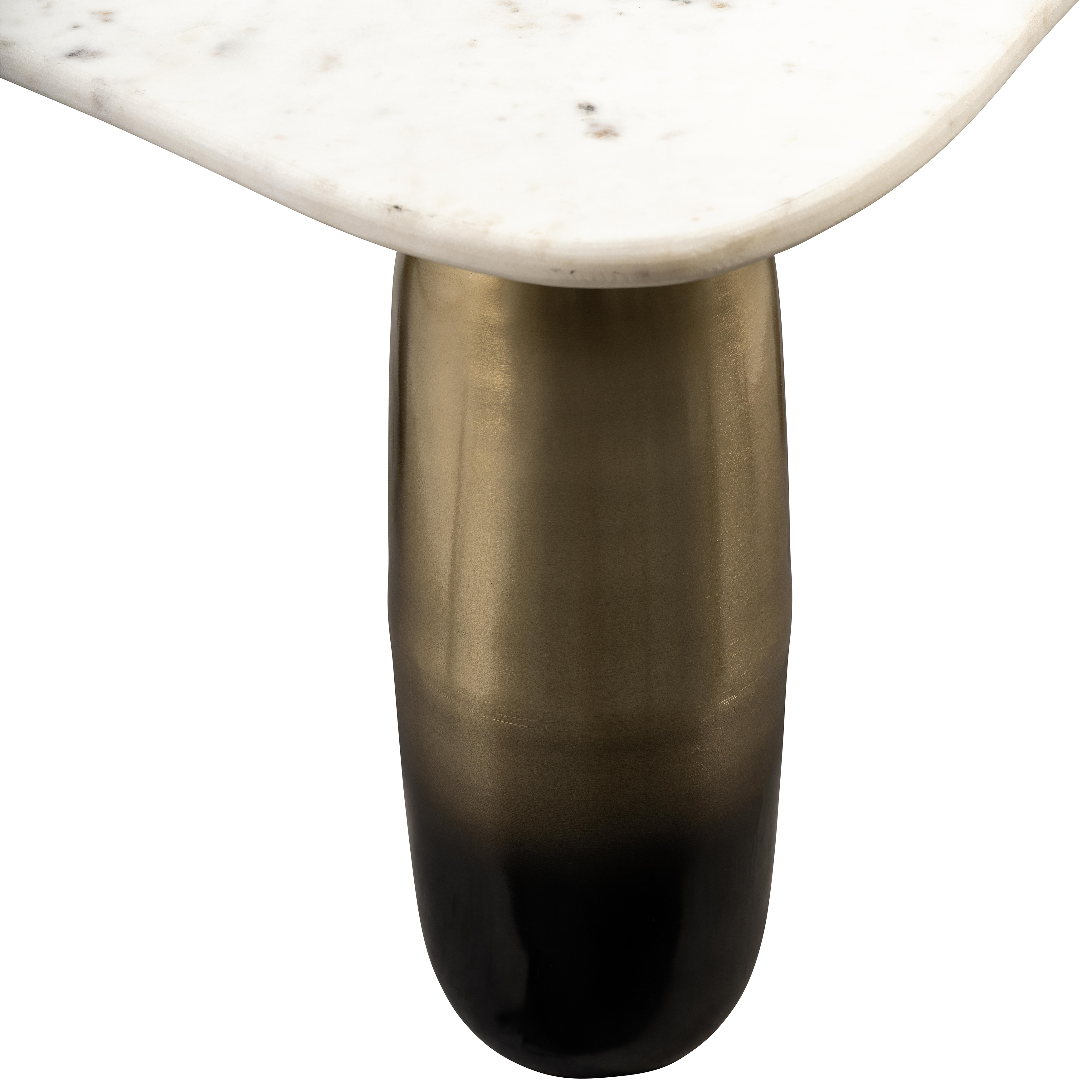 Sagebrook - Marble/Metal Coffee Table in White/Gold