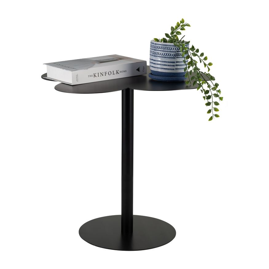 Sagebrook Clover Shaped Side Table - Black