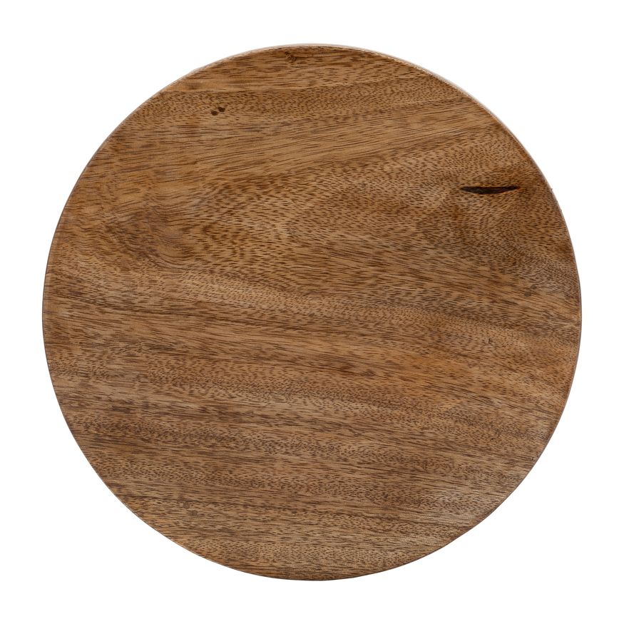 Sagebrook 8/10" Wood Round Risers (Set Of 2) - Natural