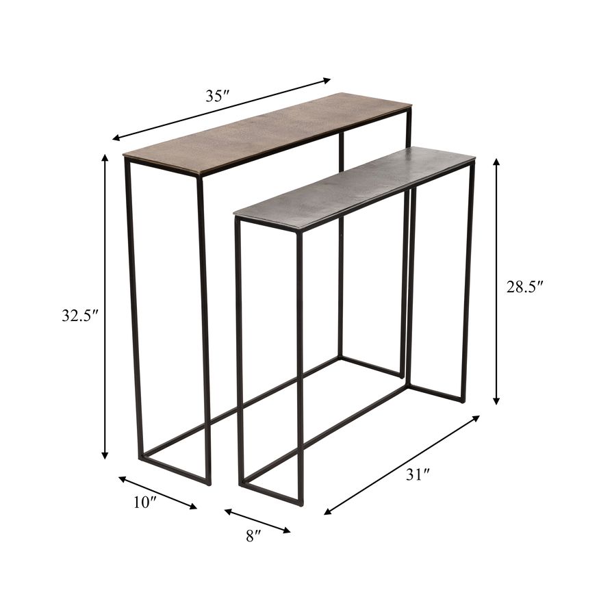 Sagebrook - Metal Nested Side Tables (Set Of 2)