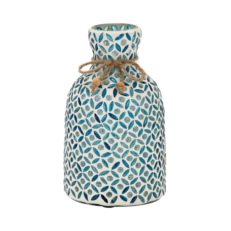 Sagebrook 16" Glass Mosaic Vase