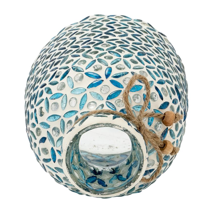 Sagebrook 7" Glass Mosaic Vase - Blue