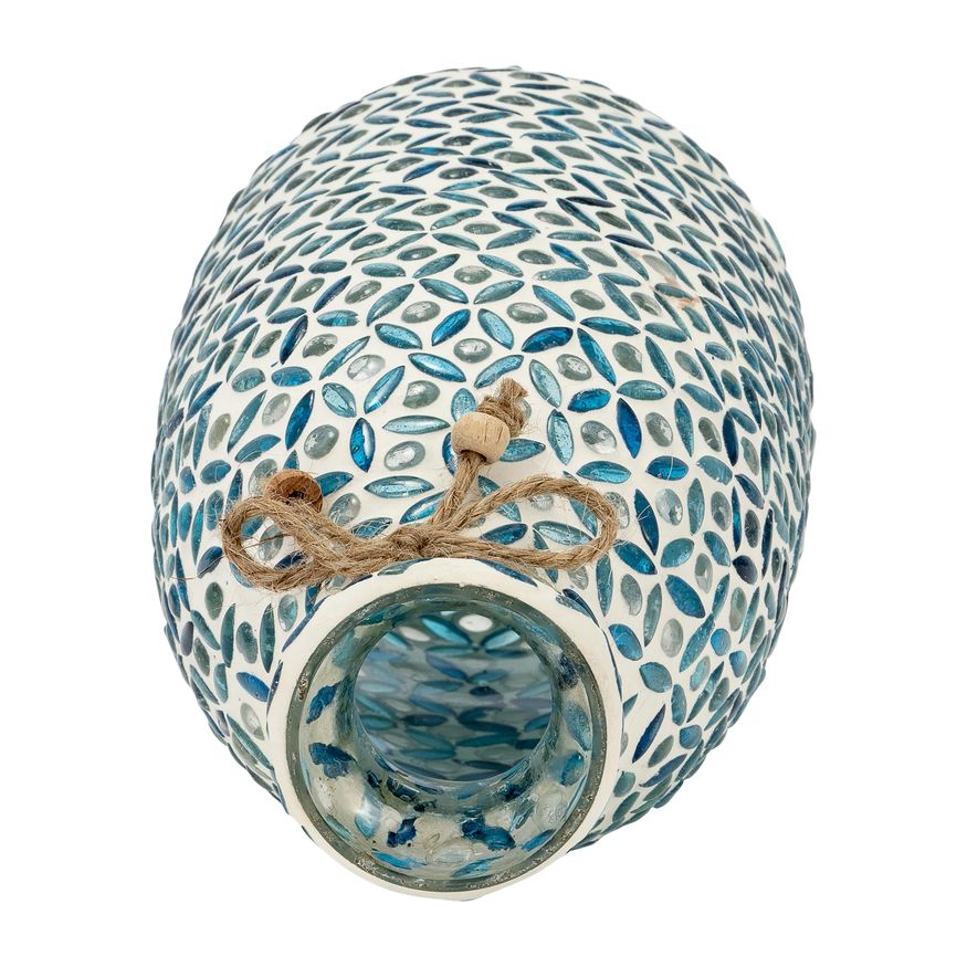 Sagebrook 9" Glass Mosaic Vase - Blue