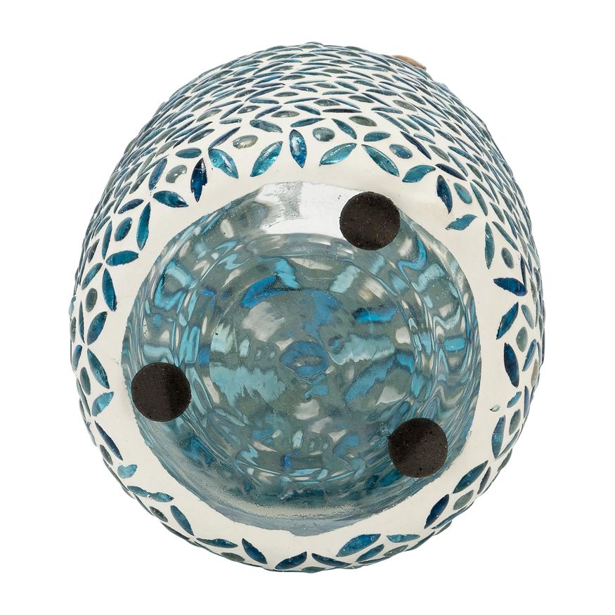 Sagebrook 9" Glass Mosaic Vase - Blue