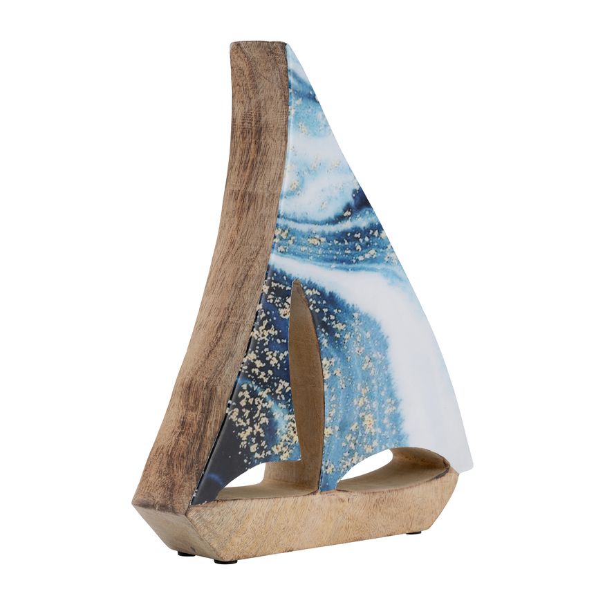 Sagebrook 9"x12" Wood Sailboat