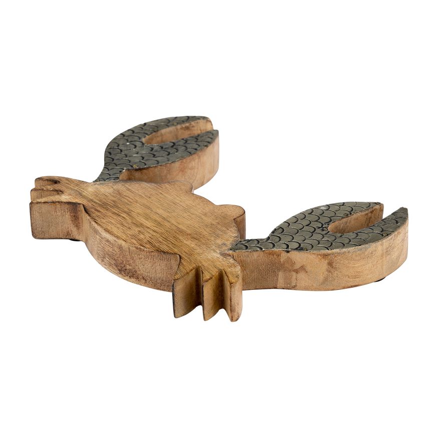 Sagebrook - 8" Wood Crab Decor in Brown