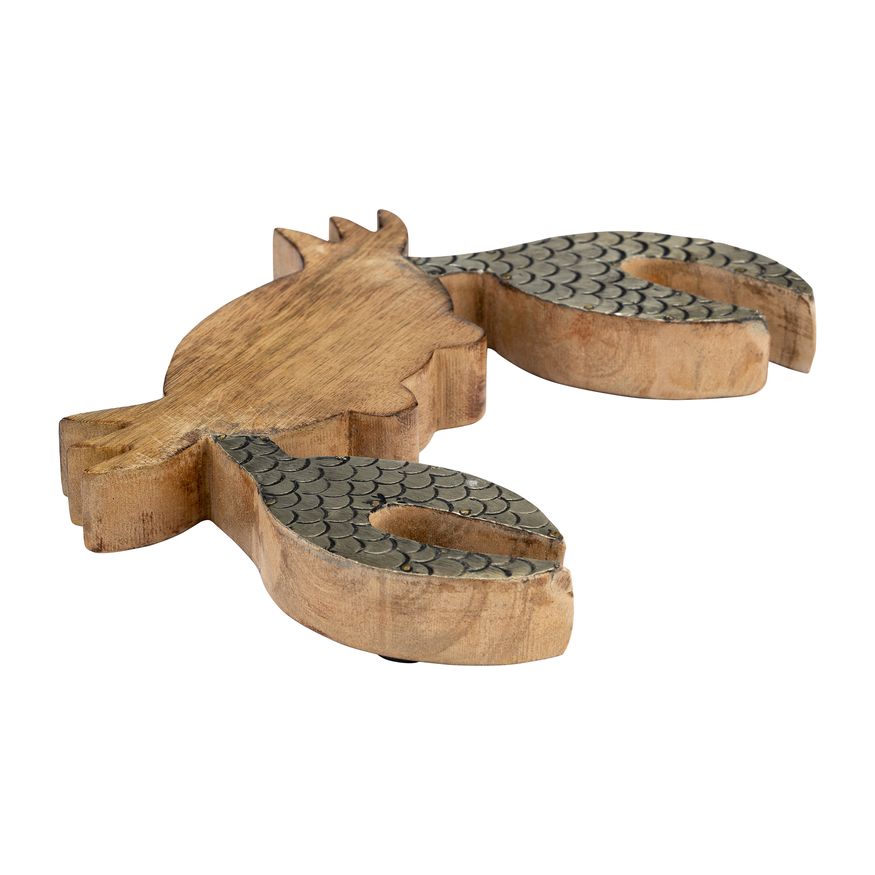 Sagebrook - 8" Wood Crab Decor in Brown