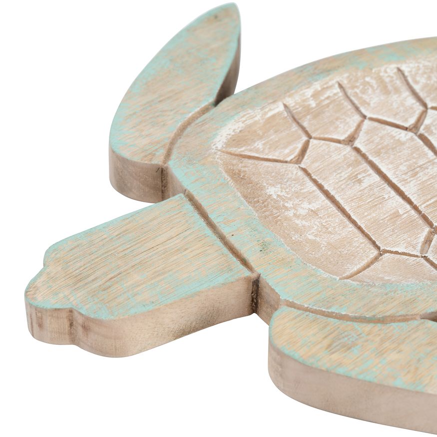 Sagebrook 10"/14" Wood Tortoise (Set Of 2) - Multi