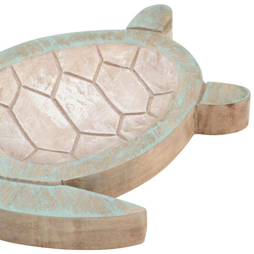 Sagebrook 10"/14" Wood Tortoise (Set Of 2) - Multi