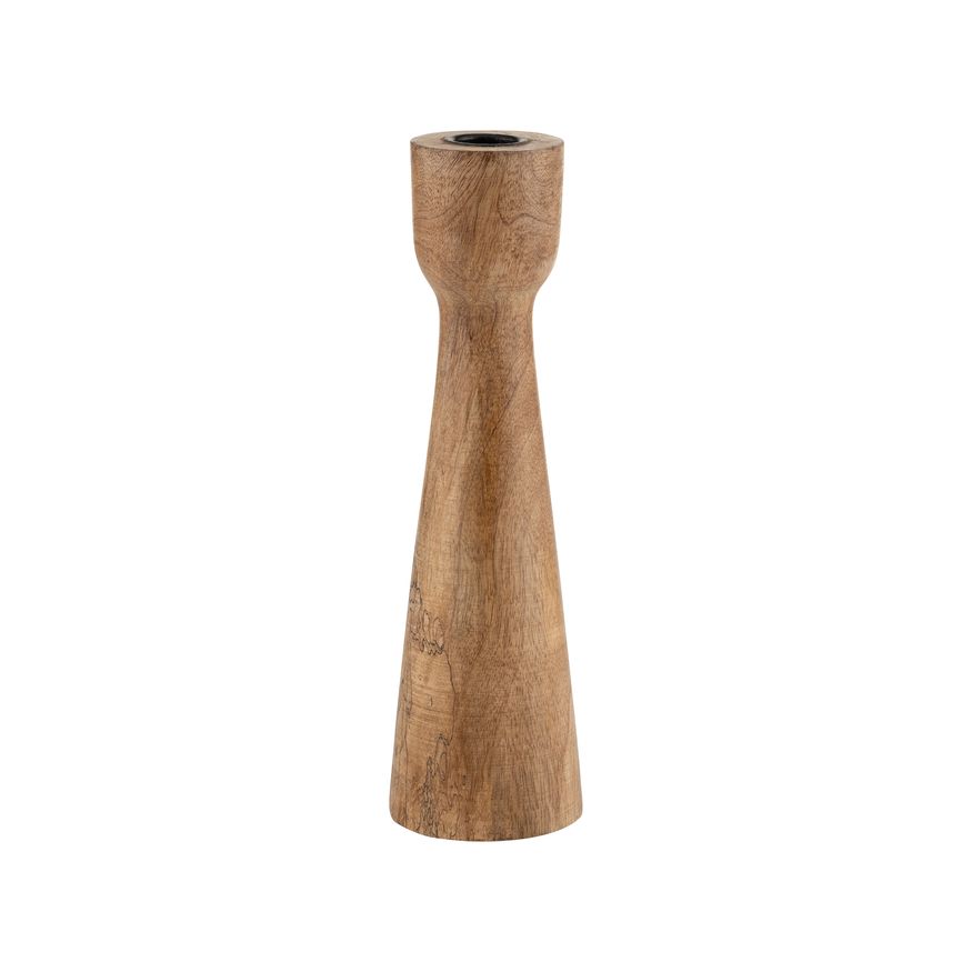 Sagebrook 10" Wood Candle Holder