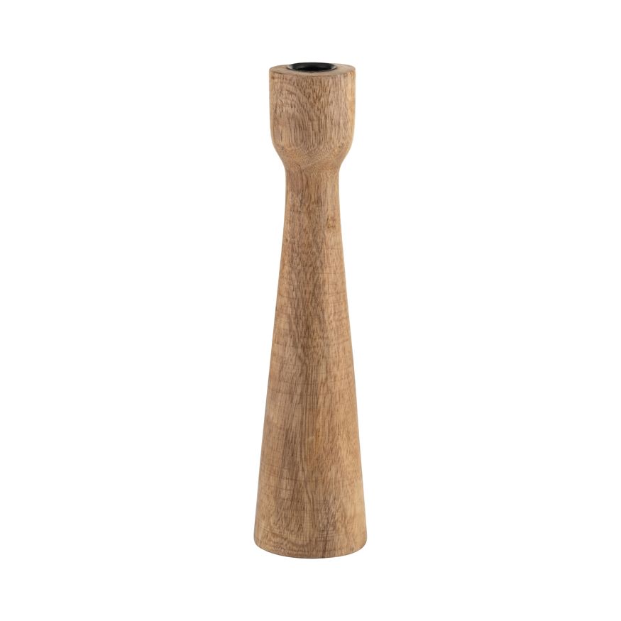 Sagebrook 10" Wood Candle Holder