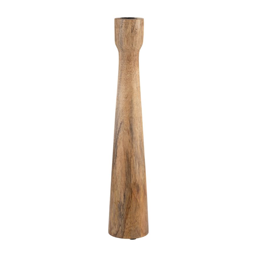 Sagebrook 10" Wood Candle Holder