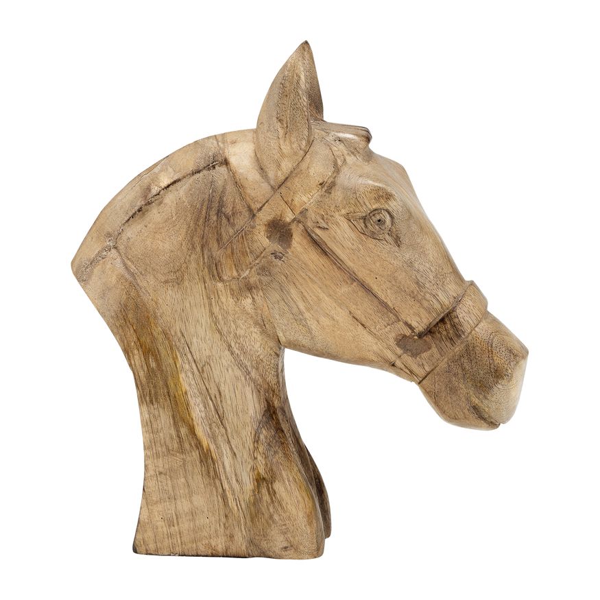 Sagebrook - 10" Wood Horse Head Decor in Brown