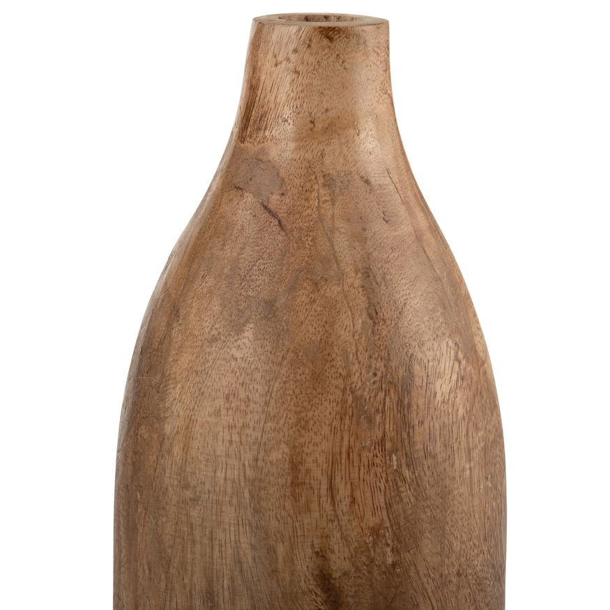 Sagebrook 10" Wood Vase - Brown