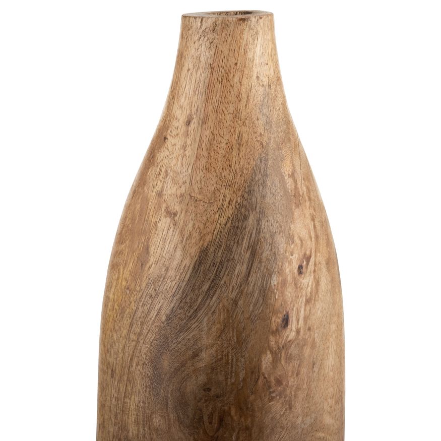 Sagebrook 14" Wood Vase - Brown