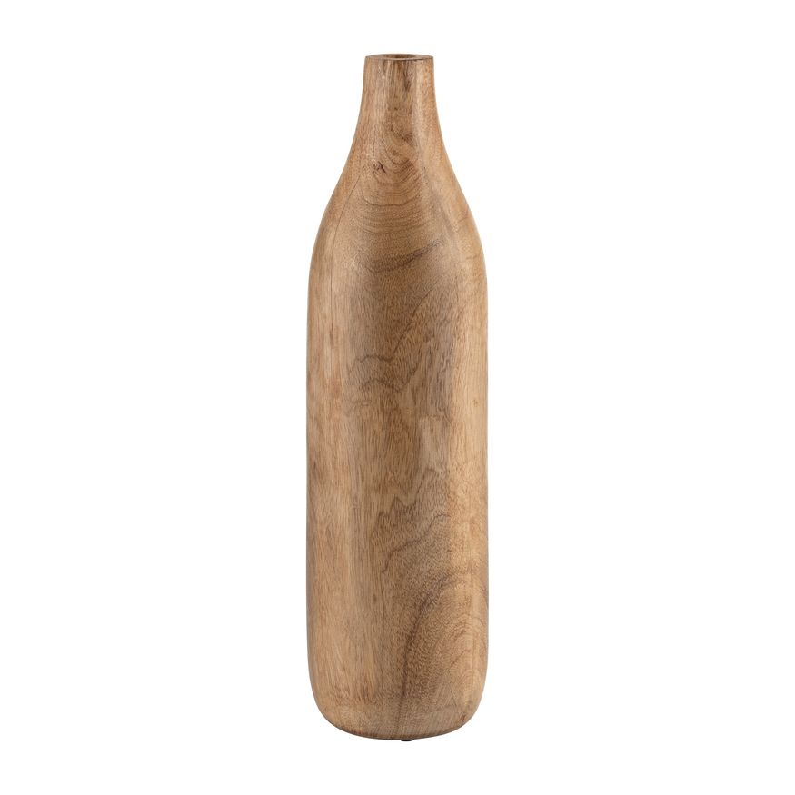 Sagebrook 17" Wood Vase - Brown