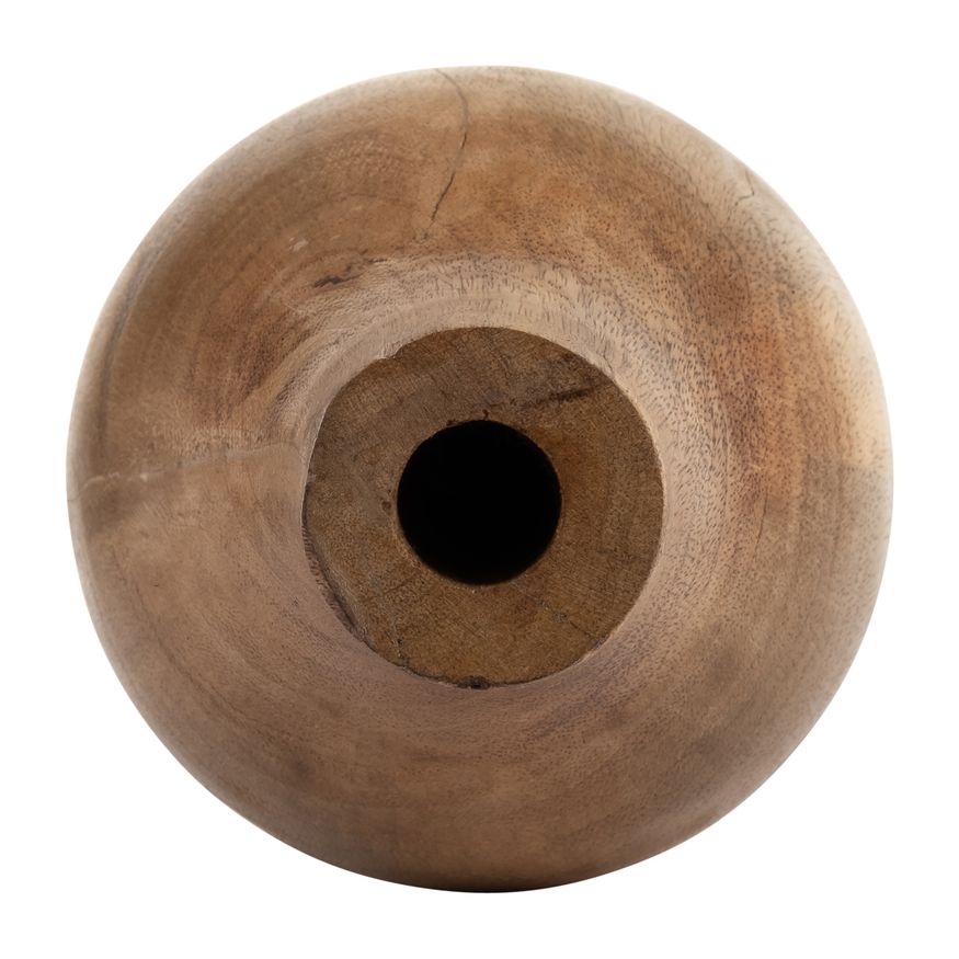 Sagebrook 17" Wood Vase - Brown