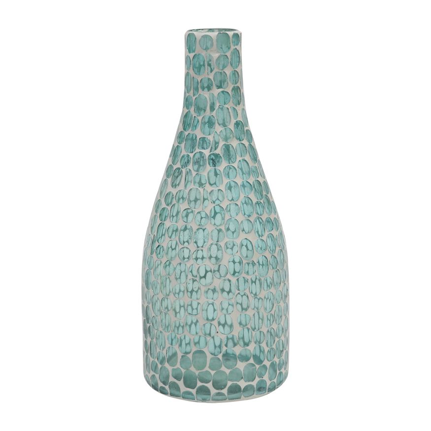 Sagebrook 13" Glass Mosaic Vase