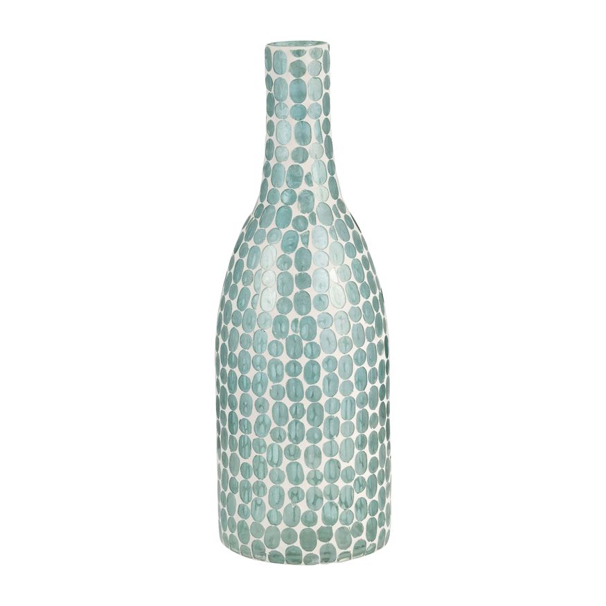 Sagebrook 13" Glass Mosaic Vase