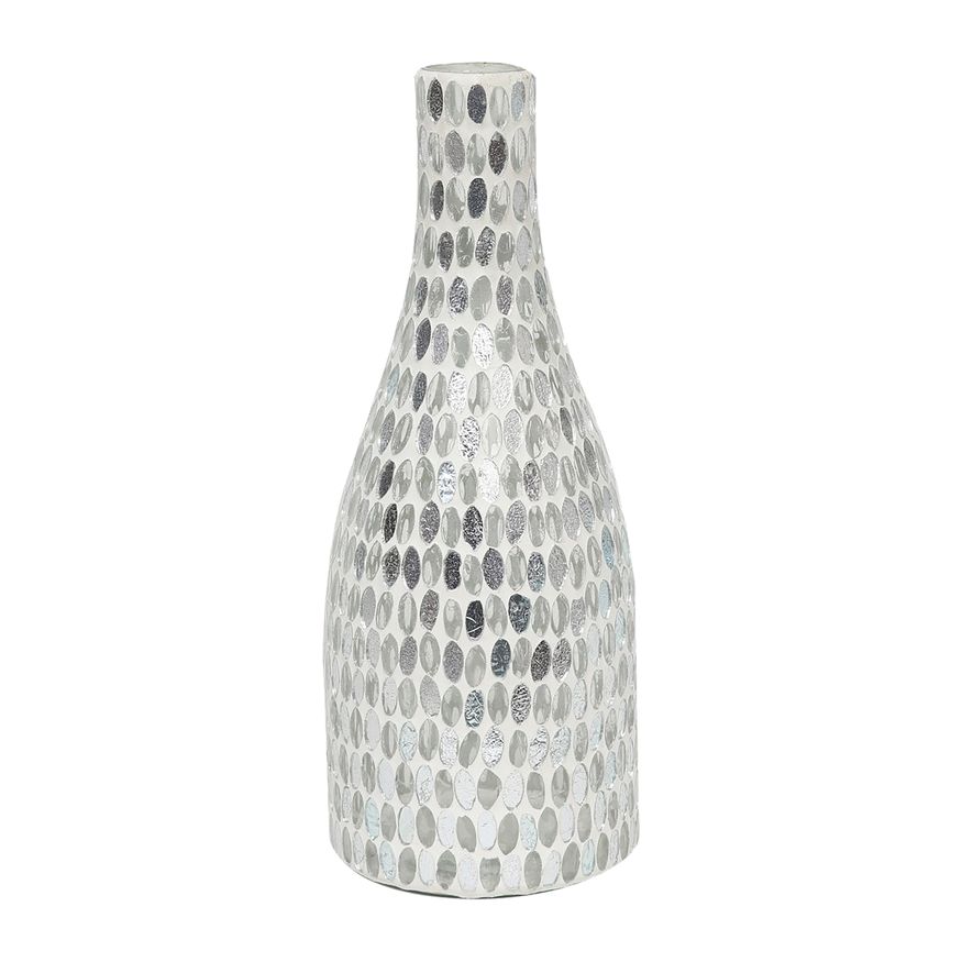 Sagebrook 13" Glass Mosaic Vase