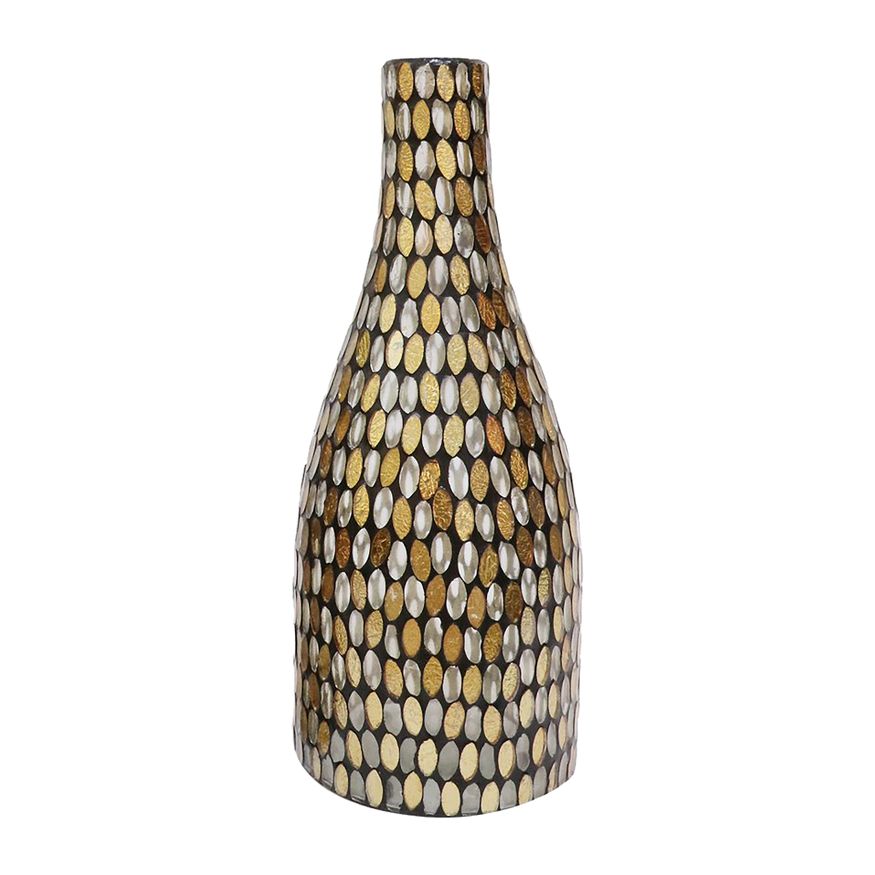 Sagebrook 13" Glass Mosaic Vase