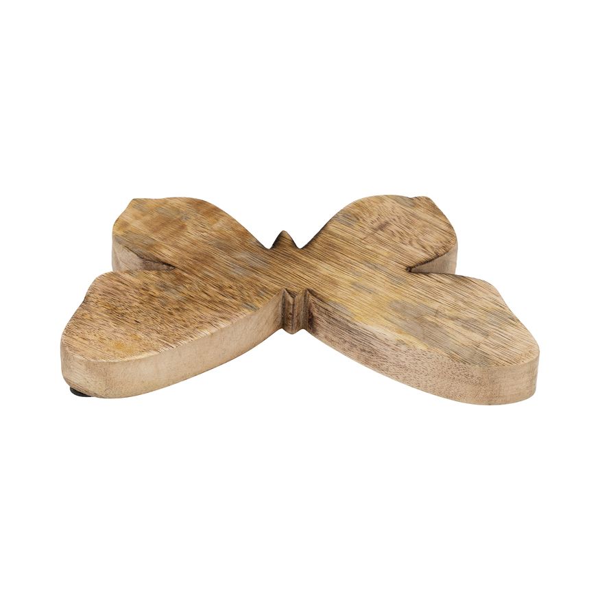 Sagebrook 9" Wood Butterfly Decor - Brown