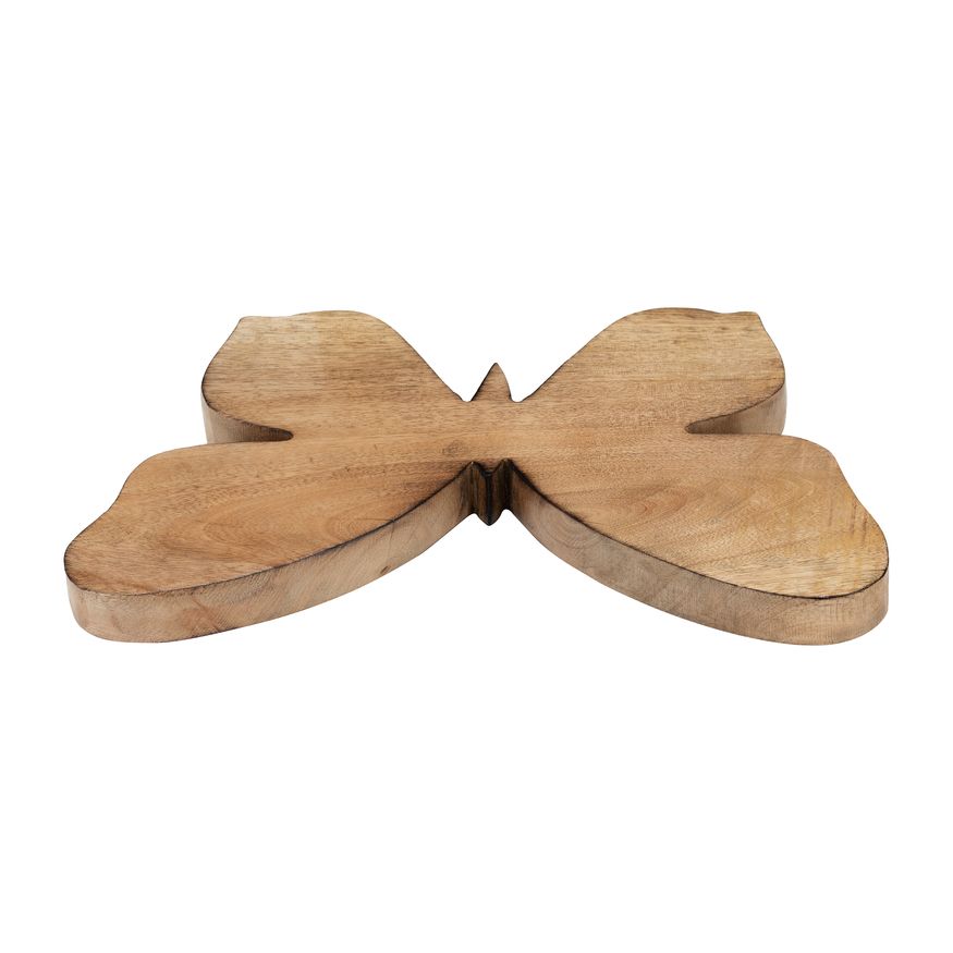 Sagebrook 12" Wood Butterfly Decor - Brown