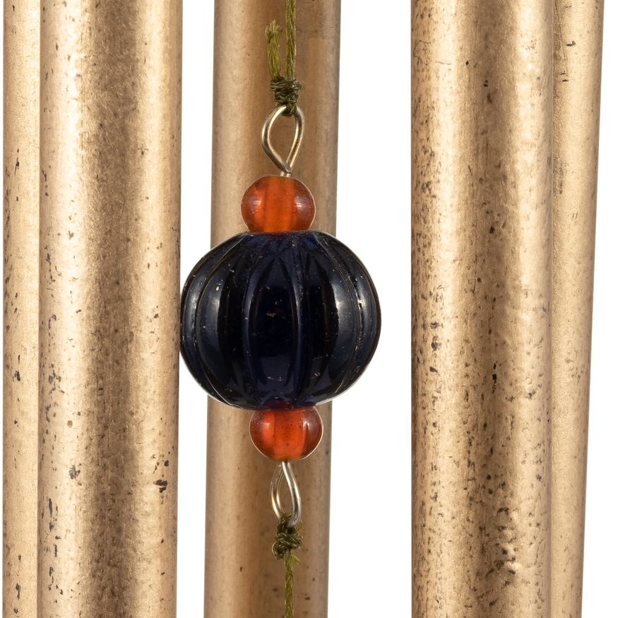 Sagebrook - 43" Metal 5-Pipes Windchime in Antique Gold