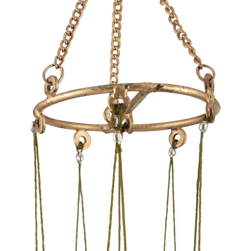 Sagebrook - 43" Metal 5-Pipes Windchime in Antique Gold