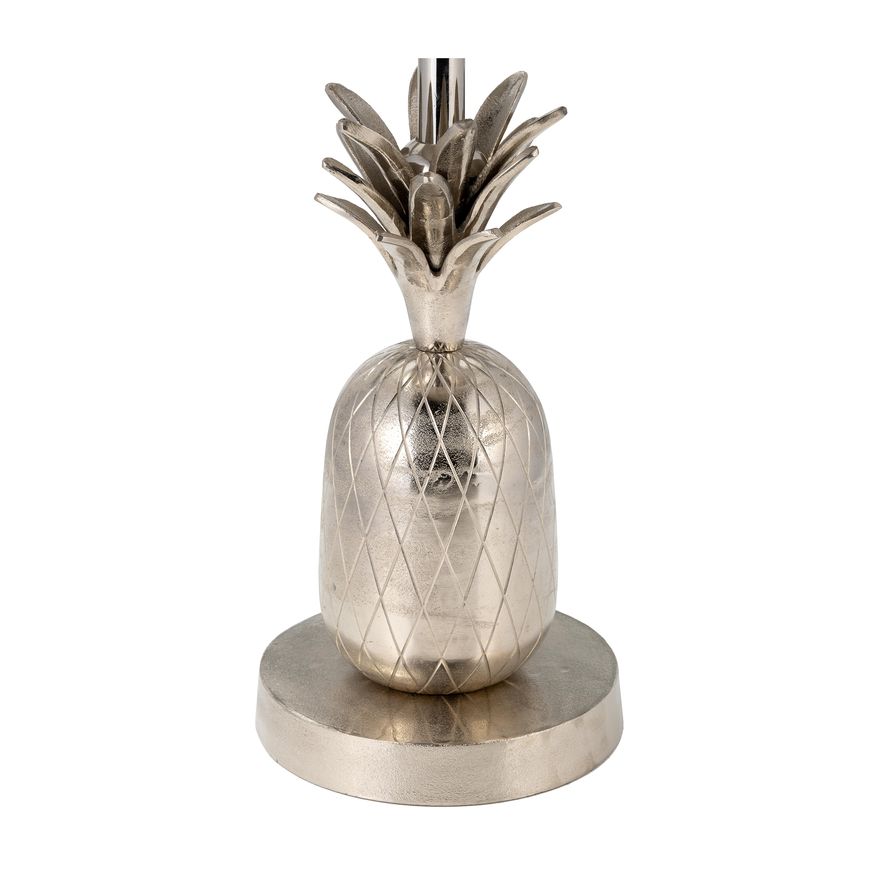 Sagebrook™ 15"/24" Metal Silver Pineapple Side Table - Silver