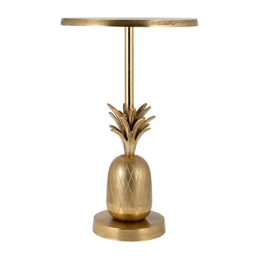 Sagebrook 15"/24" Metal Silver Pineapple Side Table - Gold