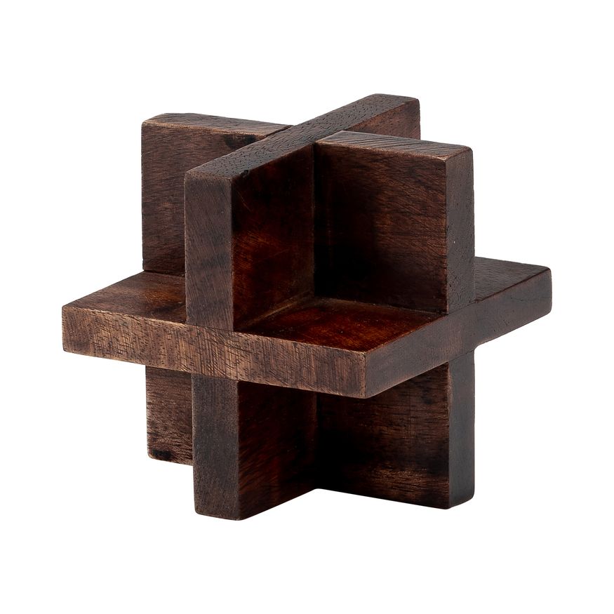 Sagebrook 4" Cross Wooden Orb