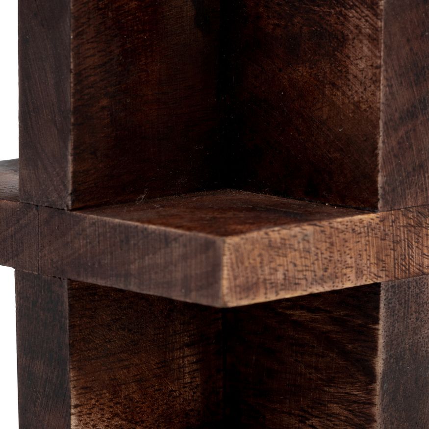 Sagebrook™ 4" Cross Wooden Orb - Brown