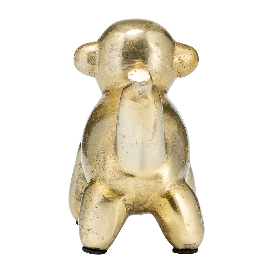 Sagebrook - 5" Metal Balloon Monkey in Gold