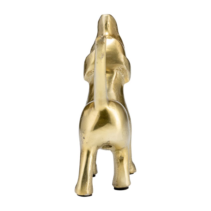 Sagebrook - 8" Metal Decor Howling Dog in Gold