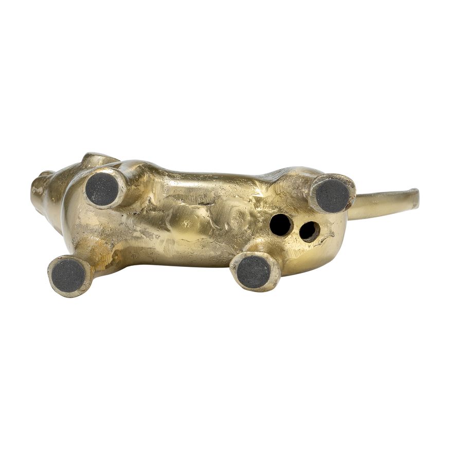 Sagebrook - 8" Metal Decor Howling Dog in Gold