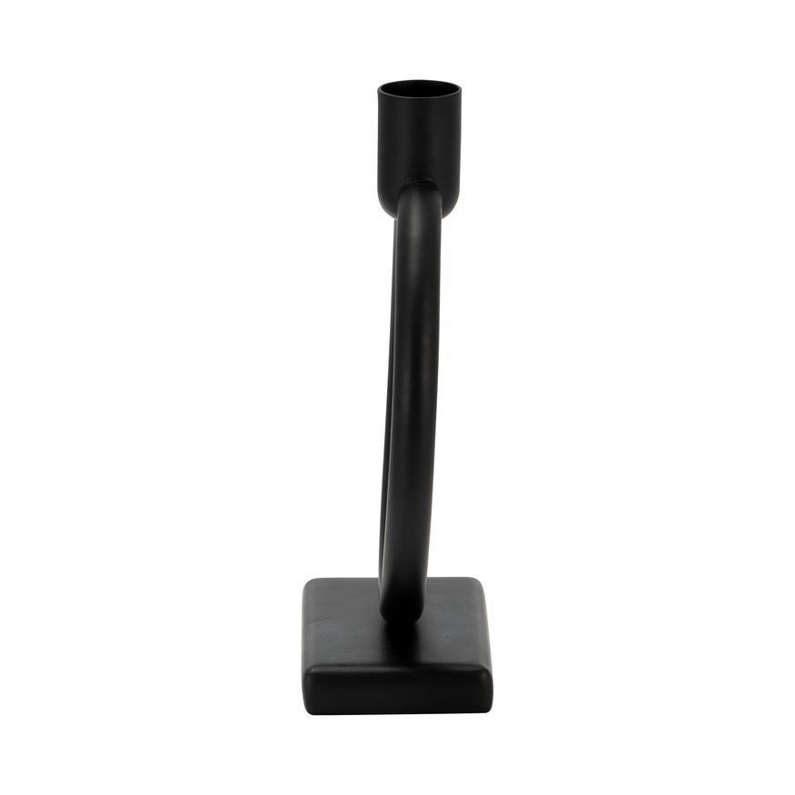 Sagebrook - 7" Metal Circle Taper Candle Holder in Black