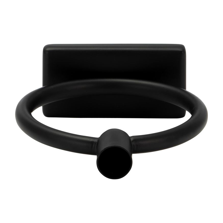 Sagebrook - 7" Metal Circle Taper Candle Holder in Black