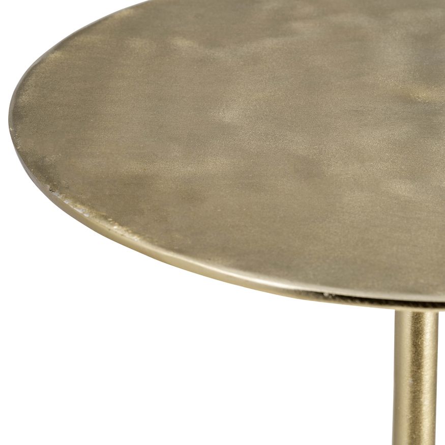 Sagebrook - Metal Cone Base Side Table in Gold