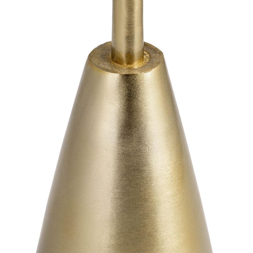 Sagebrook - Metal Cone Base Side Table in Gold