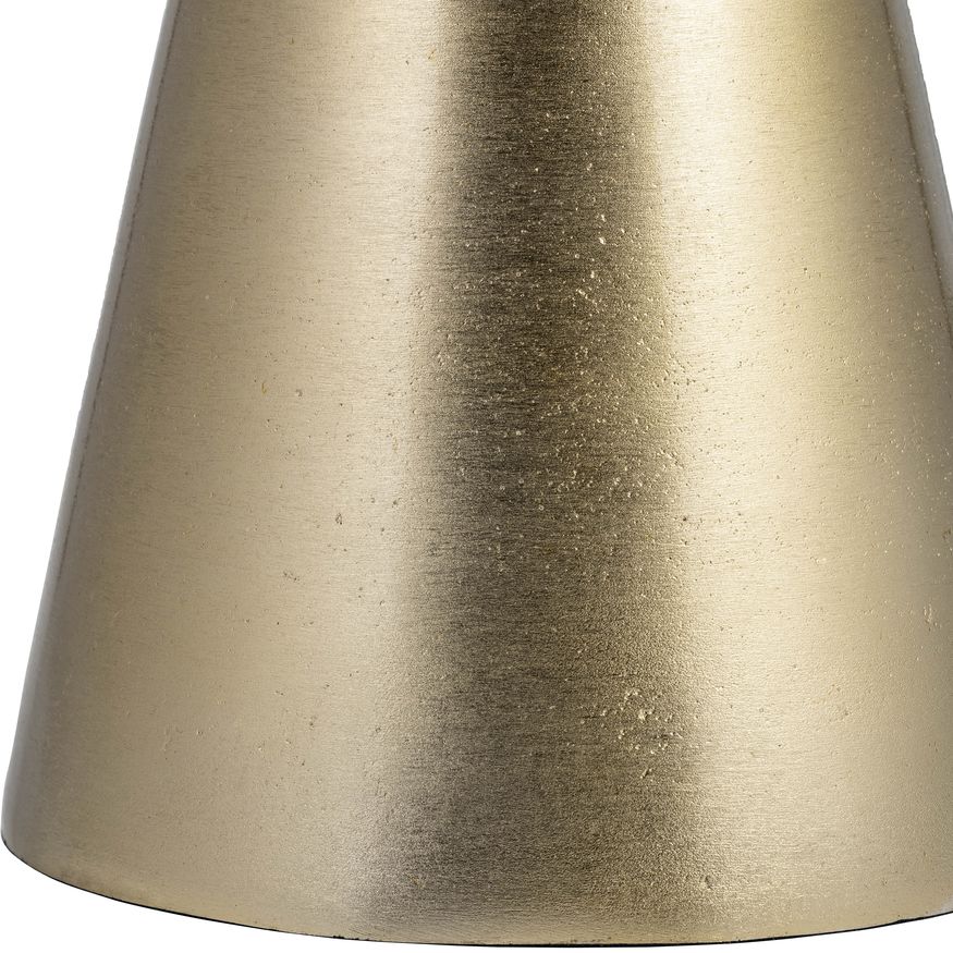 Sagebrook - Metal Cone Base Side Table in Gold