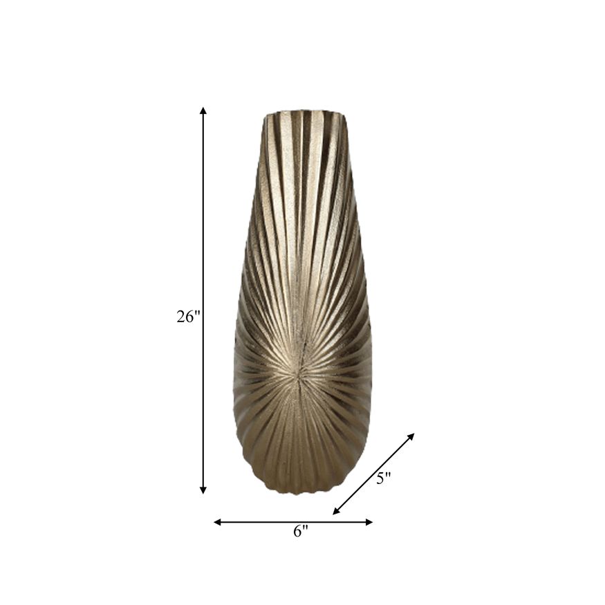 Sagebrook 12" Metal Burst Vase