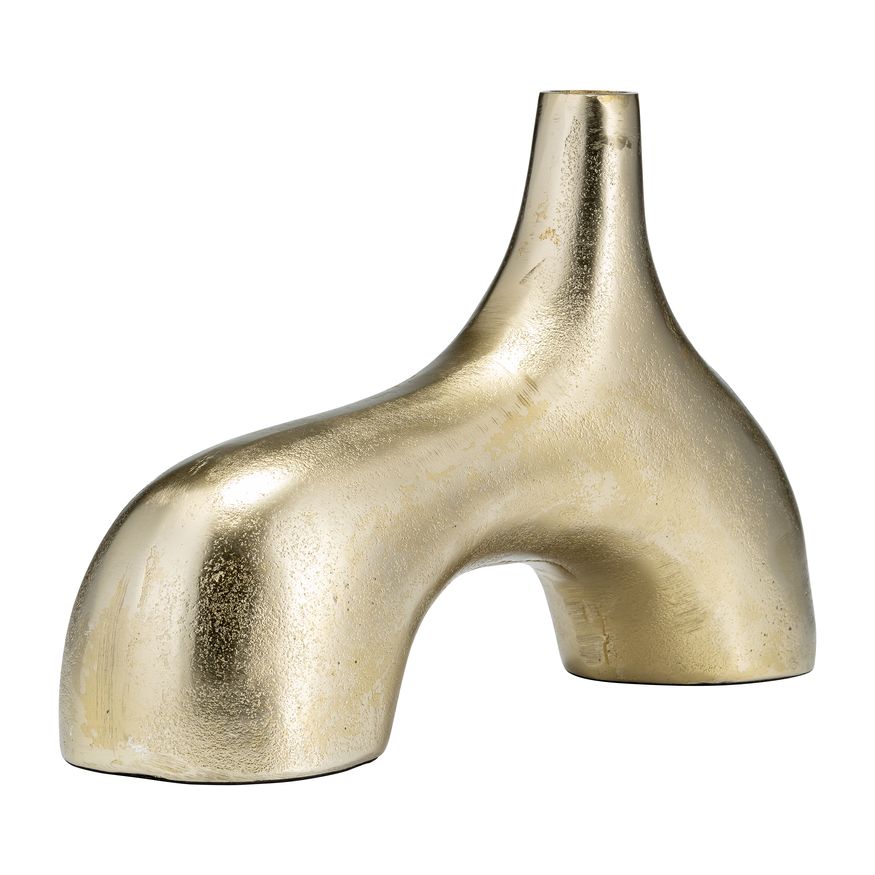 Sagebrook 8" Metal Abstract Vase - Gold