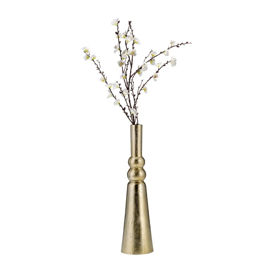 Sagebrook - 21" Metal Abstract Pillar Vase in Gold