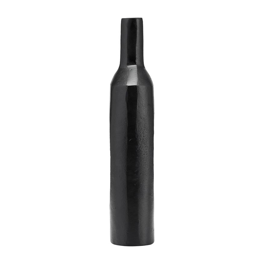 Sagebrook 16" Metal Tall Modern Open Cut Out Vase - Black