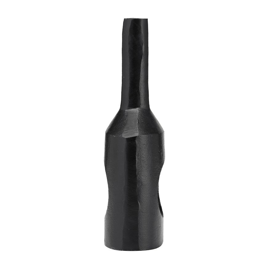 Sagebrook 12" Metal Small Modern Open Cut Out Vase - Black